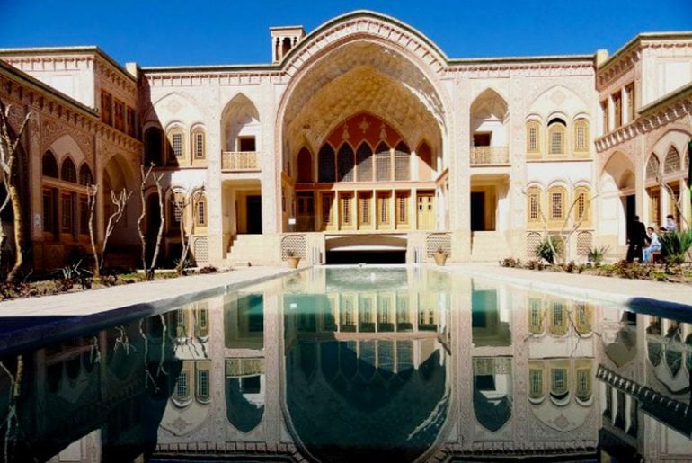 خانه عامری ها از بزرگترین خانه های تاریخی شهر کاشان