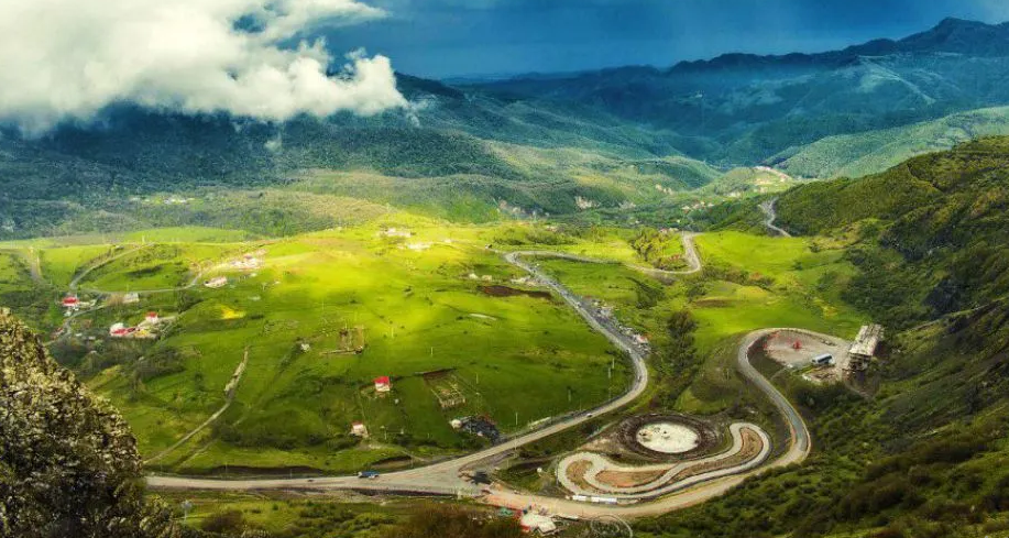 مرز ایران و آذربایجان در گردنه حیران