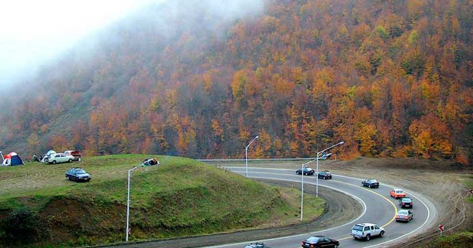 مسیر تهران به اردبیل از گردنه حیران2